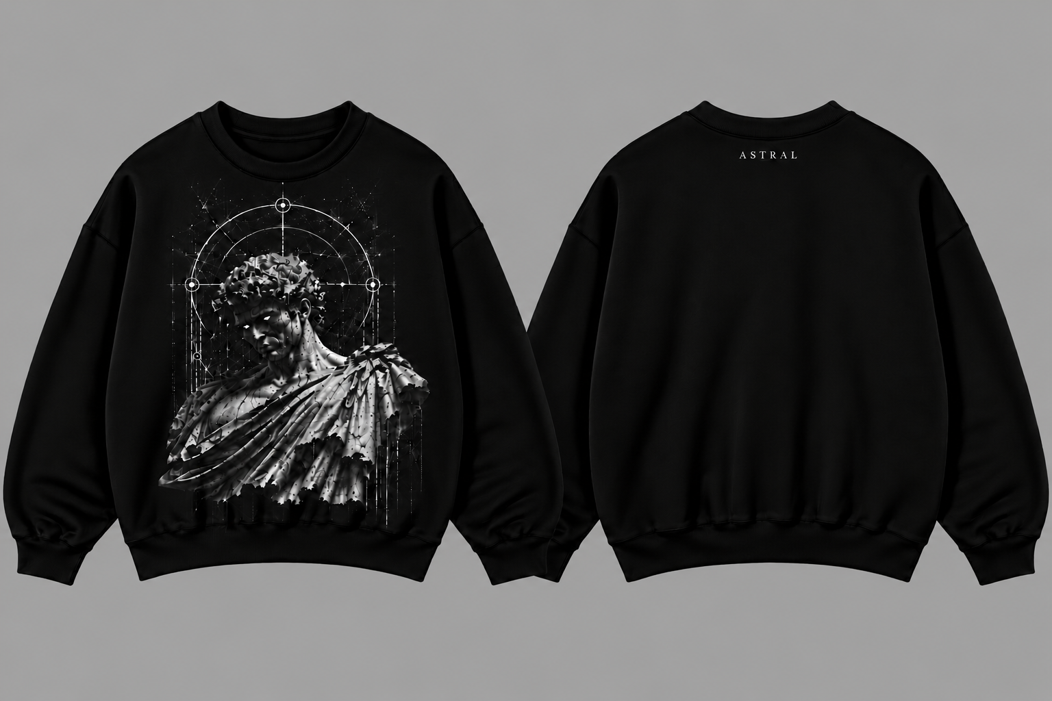 ASTRAL Crewneck front and back
